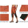 imageLittle Donkey Andy Mens Quick Dry 34 Pants Capri Shorts Lightweight Hiking Running Travel CasualVibrant Orange