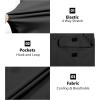 imageLittle Donkey Andy Mens Stretch Convertible Pants ZipOff Lightweight QuickDry Hiking Fishing Travel PantsBlack