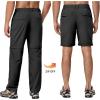 imageLittle Donkey Andy Mens Stretch Convertible Pants ZipOff Lightweight QuickDry Hiking Fishing Travel PantsBlack