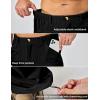 imageLittle Donkey Andy Mens Stretch Convertible Pants ZipOff Lightweight QuickDry Hiking Fishing Travel PantsCapris Black
