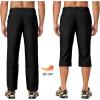 imageLittle Donkey Andy Mens Stretch Convertible Pants ZipOff Lightweight QuickDry Hiking Fishing Travel PantsCapris Black