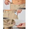 imageLittle Donkey Andy Mens Stretch Convertible Pants ZipOff Lightweight QuickDry Hiking Fishing Travel PantsCapris Khaki