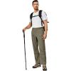 imageLittle Donkey Andy Mens Stretch Convertible Pants ZipOff Lightweight QuickDry Hiking Fishing Travel PantsCapris Laurel Oak