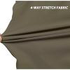 imageLittle Donkey Andy Mens Stretch Convertible Pants ZipOff Lightweight QuickDry Hiking Fishing Travel PantsCapris Laurel Oak