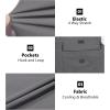 imageLittle Donkey Andy Mens Stretch Convertible Pants ZipOff Lightweight QuickDry Hiking Fishing Travel PantsGrey