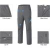 imageLittle Donkey Andy Mens Stretch Convertible Pants ZipOff Lightweight QuickDry Hiking Fishing Travel PantsGrey