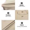 imageLittle Donkey Andy Mens Stretch Convertible Pants ZipOff Lightweight QuickDry Hiking Fishing Travel PantsKhaki