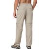 imageLittle Donkey Andy Mens Stretch Convertible Pants ZipOff Lightweight QuickDry Hiking Fishing Travel PantsKhaki