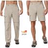 imageLittle Donkey Andy Mens Stretch Convertible Pants ZipOff Lightweight QuickDry Hiking Fishing Travel PantsKhaki