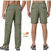 imageLittle Donkey Andy Mens Stretch Convertible Pants ZipOff Lightweight QuickDry Hiking Fishing Travel PantsLaurel Oak