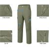 imageLittle Donkey Andy Mens Stretch Convertible Pants ZipOff Lightweight QuickDry Hiking Fishing Travel PantsLaurel Oak