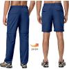 imageLittle Donkey Andy Mens Stretch Convertible Pants ZipOff Lightweight QuickDry Hiking Fishing Travel PantsNavy Blue