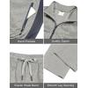 imageLittle Donkey Andy Quick Dry Mens Track Suits 2 Piece Set Stretch Durable Jogging Suit for Men Breathable SweatsuitsLight Grey