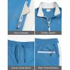 imageLittle Donkey Andy Quick Dry Sweatsuits for Girls Durable Stretch Girls Tracksuit for Outdoor Travel JoggingLight Blue