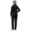 imageLittle Donkey Andy Quick Dry Track Suits for Women Set Stretch Breathable Womens Sweatsuit Outfits Durable Lounge SetBlack