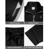imageLittle Donkey Andy Quick Dry Track Suits for Women Set Stretch Breathable Womens Sweatsuit Outfits Durable Lounge SetBlack