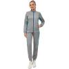 imageLittle Donkey Andy Quick Dry Track Suits for Women Set Stretch Breathable Womens Sweatsuit Outfits Durable Lounge SetRaglanlight Grey  Blue