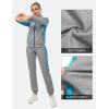 imageLittle Donkey Andy Quick Dry Track Suits for Women Set Stretch Breathable Womens Sweatsuit Outfits Durable Lounge SetRaglanlight Grey  Blue