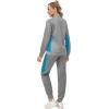 imageLittle Donkey Andy Quick Dry Track Suits for Women Set Stretch Breathable Womens Sweatsuit Outfits Durable Lounge SetRaglanlight Grey  Blue