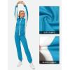 imageLittle Donkey Andy Quick Dry Track Suits for Women Set Stretch Breathable Womens Sweatsuit Outfits Durable Lounge SetRaglansky Blue