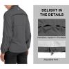 imageLittle Donkey Andy Women Lightweight Running Jacket 2 Pieces Set Full Zip Track Sports Suits for Cycling UV ProtectionGray