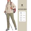 imageLittle Donkey Andy Women Lightweight Running Jacket 2 Pieces Set Full Zip Track Sports Suits for Cycling UV ProtectionKhaki
