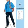 imageLittle Donkey Andy Women Lightweight Running Jacket 2 Pieces Set Full Zip Track Sports Suits for Cycling UV ProtectionNavy