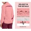 imageLittle Donkey Andy Women Lightweight Running Jacket 2 Pieces Set Full Zip Track Sports Suits for Cycling UV ProtectionPeach Amber