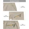 imageLittle Donkey Andy Womens Hiking Zip Off Capri Pants Lightweight Quick Dry UPF 50 Convertible Shorts with 4 PocketsCapris Khaki