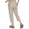 imageLittle Donkey Andy Womens Hiking Zip Off Capri Pants Lightweight Quick Dry UPF 50 Convertible Shorts with 4 PocketsCapris Khaki