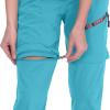 imageLittle Donkey Andy Womens Hiking Zip Off Capri Pants Lightweight Quick Dry UPF 50 Convertible Shorts with 4 PocketsCapris Light Blue