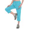 imageLittle Donkey Andy Womens Hiking Zip Off Capri Pants Lightweight Quick Dry UPF 50 Convertible Shorts with 4 PocketsCapris Light Blue