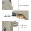 imageLittle Donkey Andy Womens Lightweight Capri Pants Stretch Quick Dry Golf Pants Elastic Waist with Drawstring for HikingKhaki