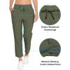 imageLittle Donkey Andy Womens Lightweight Capri Pants Stretch Quick Dry Golf Pants Elastic Waist with Drawstring for HikingMayfly