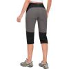 imageLittle Donkey Andy Womens Quick Dry Capri 34 Hiking Lightweight Stretch WaterResistant Pants Golf CasualBlack