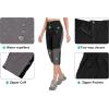 imageLittle Donkey Andy Womens Quick Dry Capri 34 Hiking Lightweight Stretch WaterResistant Pants Golf CasualBlack