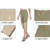 imageLittle Donkey Andy Womens Quick Dry Capri 34 Hiking Lightweight Stretch WaterResistant Pants Golf CasualGreenbrier