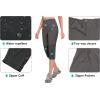 imageLittle Donkey Andy Womens Quick Dry Capri 34 Hiking Lightweight Stretch WaterResistant Pants Golf CasualGrey