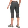 imageLittle Donkey Andy Womens Quick Dry Capri 34 Hiking Lightweight Stretch WaterResistant Pants Golf CasualGrey