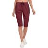 imageLittle Donkey Andy Womens Quick Dry Cool Capri Pants with Stretch Drawstring Summer Hiking Running ShortsAcaprisdark Red