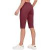 imageLittle Donkey Andy Womens Quick Dry Cool Capri Pants with Stretch Drawstring Summer Hiking Running ShortsAcaprisdark Red
