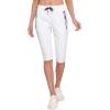 imageLittle Donkey Andy Womens Quick Dry Cool Capri Pants with Stretch Drawstring Summer Hiking Running ShortsAcapriswhite