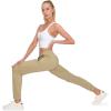 imageLittle Donkey Andy Womens Quick Dry Cool Stretch Jogging Pants Drawstring Pockets Lightweight Elastic Cuff Sweatpants Khaki M