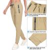 imageLittle Donkey Andy Womens Quick Dry Cool Stretch Jogging Pants Drawstring Pockets Lightweight Elastic Cuff Sweatpants Khaki M