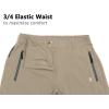 imageLittle Donkey Andy Womens Quick Dry Water Repellent 34 Pants Capri Shorts Lightweight UPF 50 Cool Hiking Travel4 Khaki