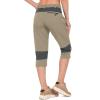 imageLittle Donkey Andy Womens Quick Dry Water Repellent 34 Pants Capri Shorts Lightweight UPF 50 Cool Hiking Travel4 Khaki