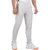imageLittle Donkey Andy Mens Jogger Pants Sweatpants with Zipper Pockets Tapered Athletic Pants for Men Running Gym WorkoutGrayishwhite