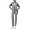 imageLittle Donkey Andy Quick Dry Track Suits for Women Set Stretch Breathable Womens Sweatsuit Outfits Durable Lounge SetLight Grey  Navy