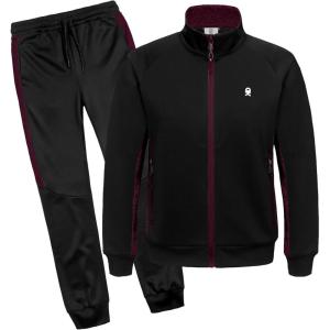 imageLittle Donkey Andy Boys Quick Dry Tracksuits Stretch Durable Sweet Suit for Boys Breathable Boys ActivewearBlack
