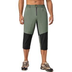 imageLittle Donkey Andy Mens Quick Dry 34 Pants Capri Shorts Lightweight Hiking Running Travel CasualGreenbrier